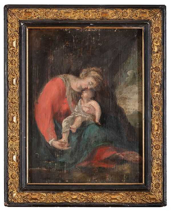 DIPINTO MADONNA COL BAMBINO