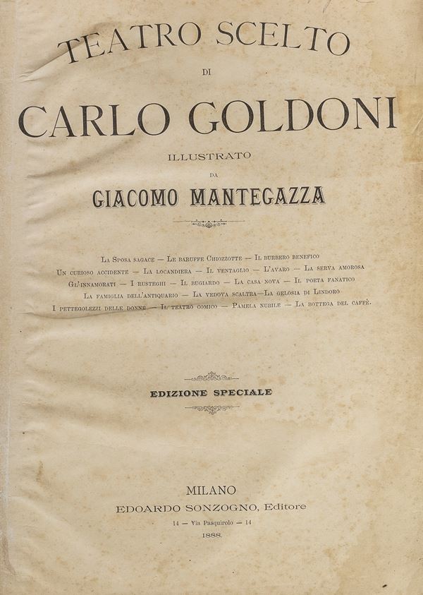 UN VOLUME CARLO GOLDONI