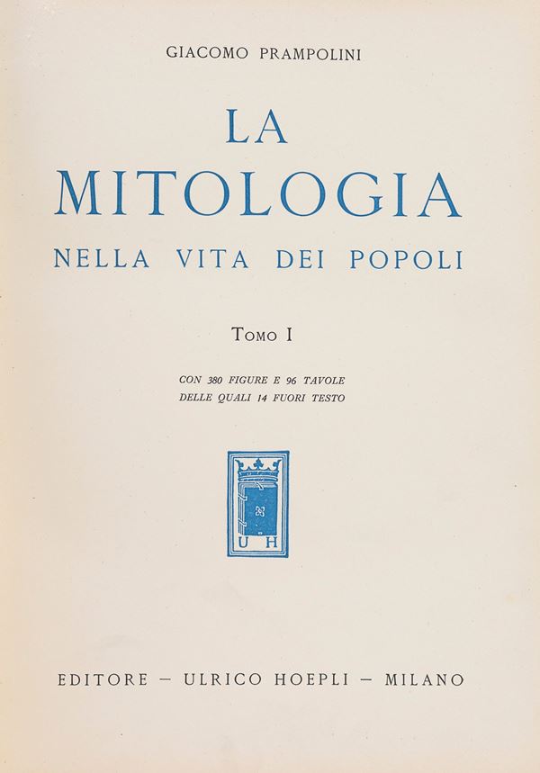 DUE VOLUMI STORIA DELLA MITOLOGIA