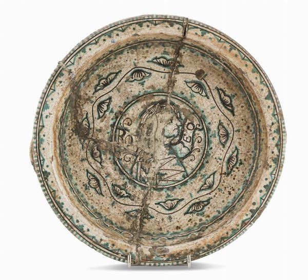 PIATTO IN MAIOLICA DI ORVIETO