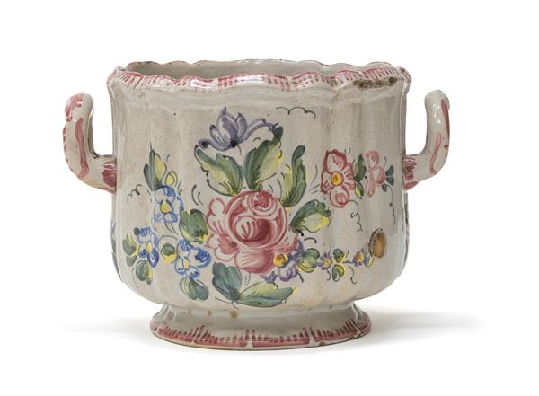 VASO IN MAIOLICA, FINE XIX SECOLO  - Asta ASTA 287 - ANTIQUARIATO E ARTE ASIATICA - Casa d'Aste Babuino