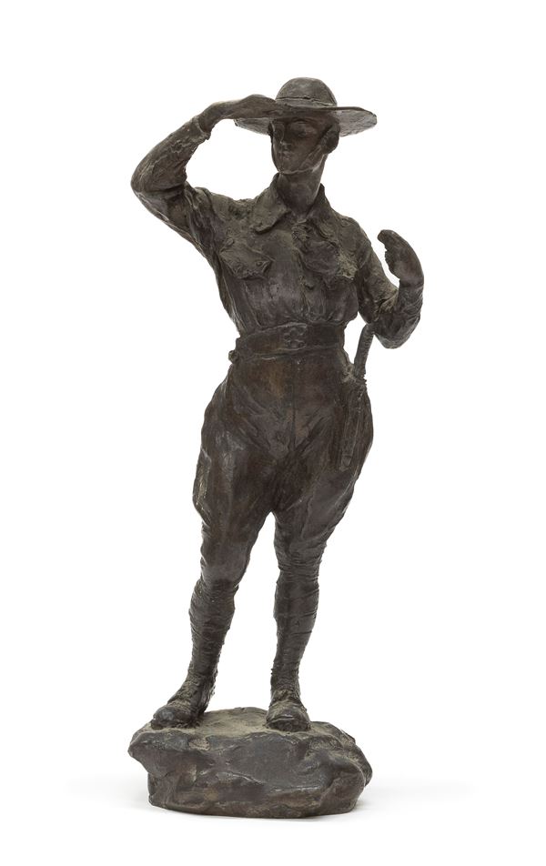 BRONZO SOLDATO IN VEDETTA