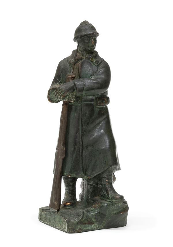 BRONZO FUCILIERE DEL NOVECENTO