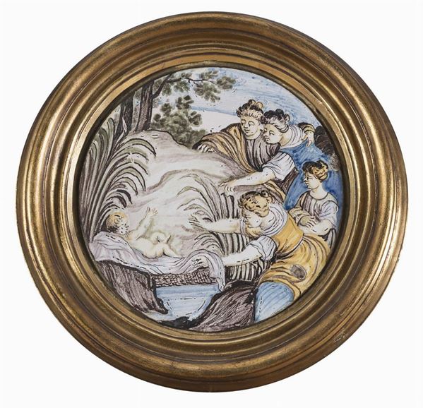 TONDO IN MAIOLICA DI CASTELLI