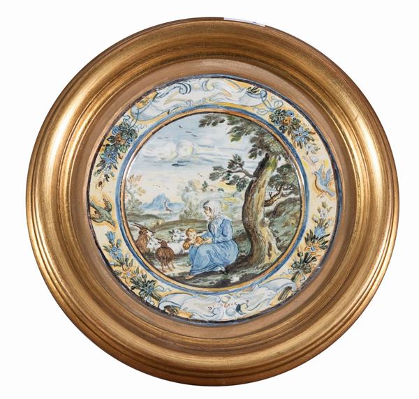 11 PIATTI MANIFATTURA VECCHIO NAPOLI SIGLATI AL RETRO 1820