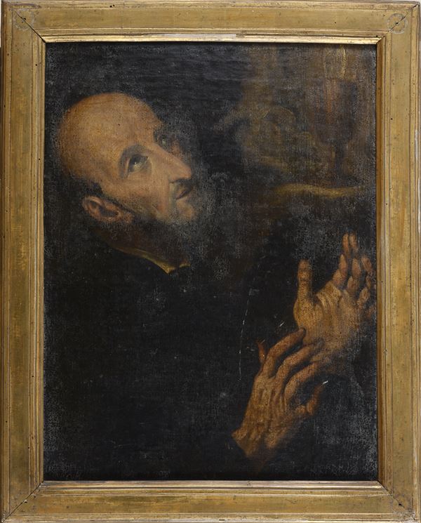 DIPINTO SANTO DI PITTORE ITALIA SETTENTRIONALE