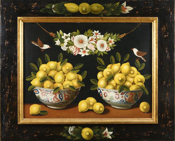 DIPINTO LIMONI DI PITTORE ACCADEMICO