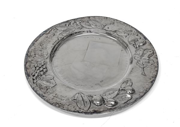 PIATTO IN ARGENTO, BRANDIMARTE FIRENZE POST 1968