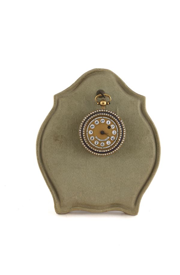 PICCOLO OROLOGIO DA TASCA IN ORO, FINE XIX SECOLO
