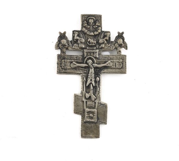 PICCOLA CROCE ORTODOSSA IN ARGENTO, INIZI XIX SECOLO