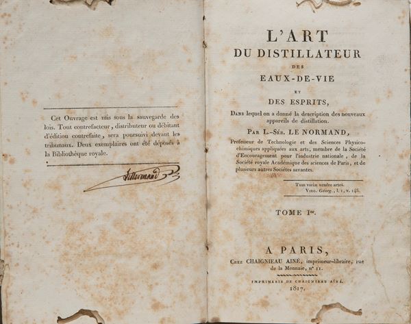 UN VOLUME ARTE DEL DISTILLATORE