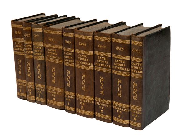 NOVE VOLUMI CANTÙ STORIA UNIVERSALE