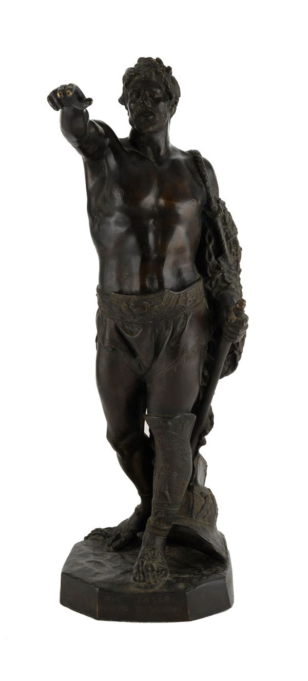 BRONZO AVE CAESAR DEL XIX SECOLO