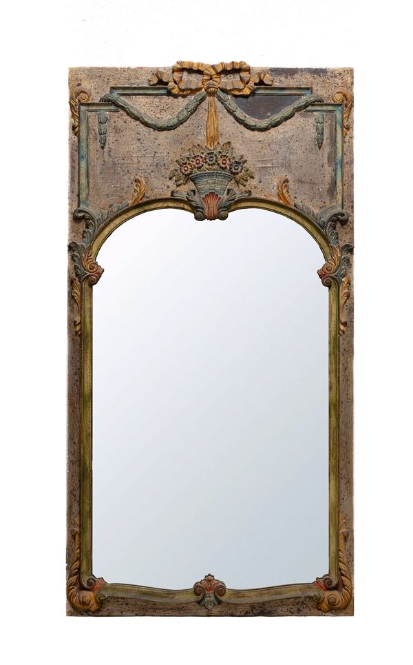 FONDO SALA IN LEGNO LACCATO, FRANCIA FINE XVIII SECOLO
