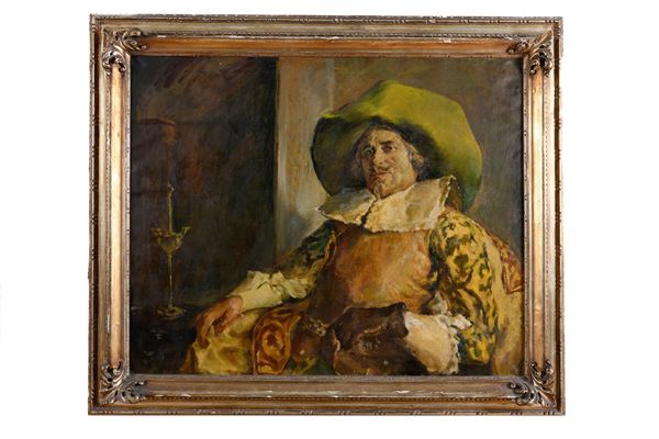DIPINTO MOSCHETTIERE DEL XIX SECOLO