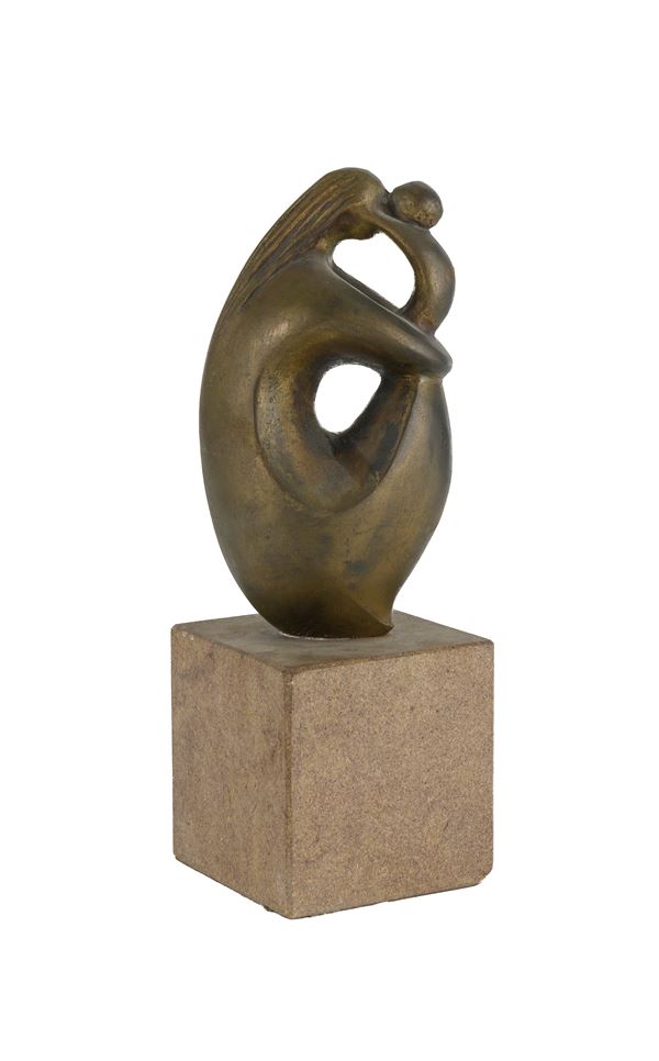 BRONZO MATERNITÁ DI AUGUSTO CONTI