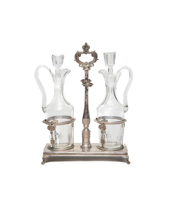 OLIERA IN ARGENTO, PUNZONE NAPOLI 1825 ca.