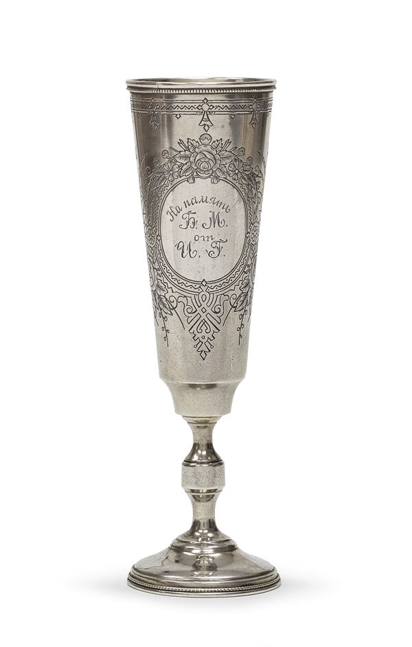 FLUTE IN ARGENTO, PUNZONE MOSCA 1888