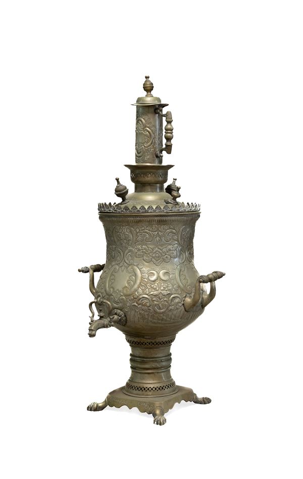 SAMOVAR IN PELTRO, INIZI XX SECOLO