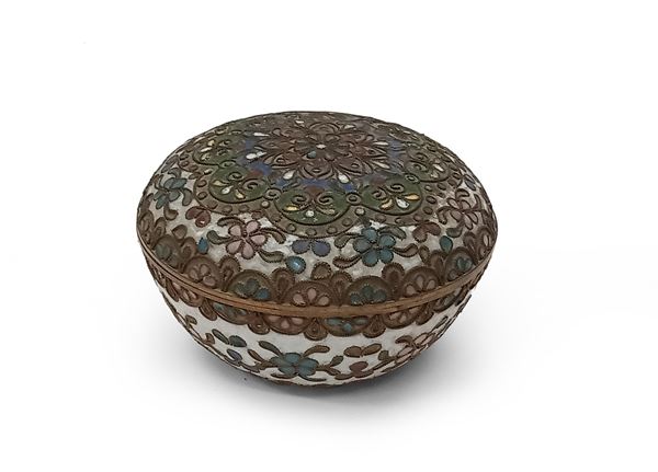 SCATOLA A SMALTI CLOISONNÈ, RUSSIA XIX SECOLO