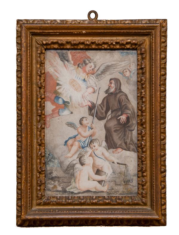 PERGAMENA SAN FRANCESCO DI PAOLA DEL SETTECENTO