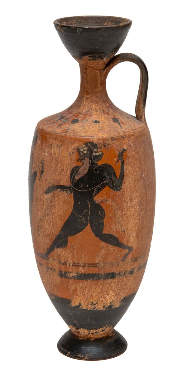 LEKYTHOS A FIGURE NERE, STILE ARCHEOLOGICO  - Asta ASTA 290 - ASTA DI ARTE ANTICA E PREZIOSI - Casa d'Aste Babuino