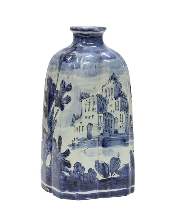 FIASCA IN CERAMICA, DELFT FINE XIX SECOLO  - Asta ASTA 290 - ASTA DI ARTE ANTICA E PREZIOSI - Casa d'Aste Babuino
