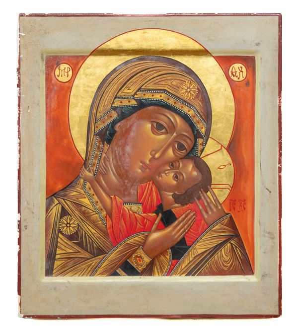 ICONA RUSSA MADRE DI DIO  - Asta ASTA 290 - ASTA DI ARTE ANTICA E PREZIOSI - Casa d'Aste Babuino