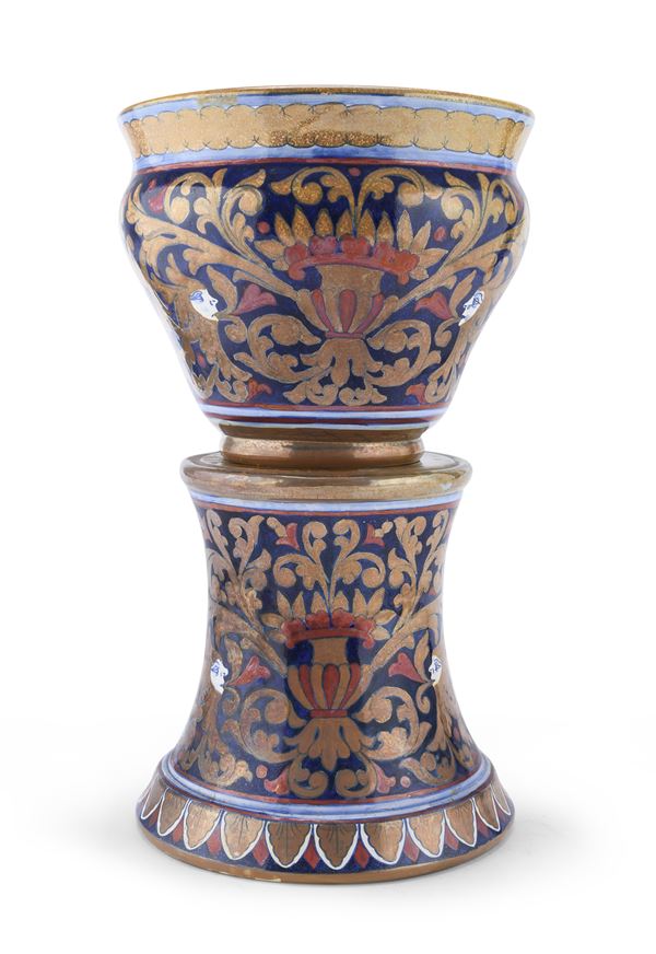 CACHEPOT CON BASE IN CERAMICA, RUBBOLI GUALDO TADINO