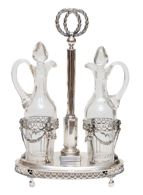 OLIERA IN ARGENTO, PROBABILMENTE FIRENZE 1820/1830 ca.