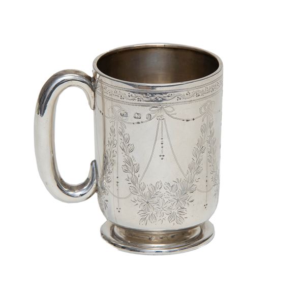 MUG IN ARGENTO, PUNZONE BIRMINGHAM 1892