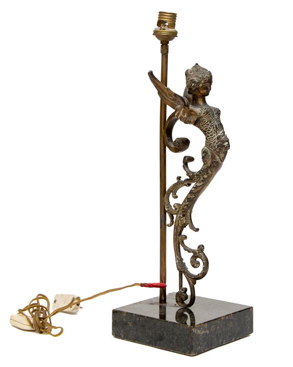 LUME IN BRONZO, XIX SECOLO  - Asta ASTA 290 - ASTA DI ARTE ANTICA E PREZIOSI - Casa d'Aste Babuino