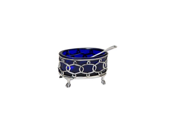 SALIERA IN ARGENTO, PUNZONE FRANCIA 1840 ca.
