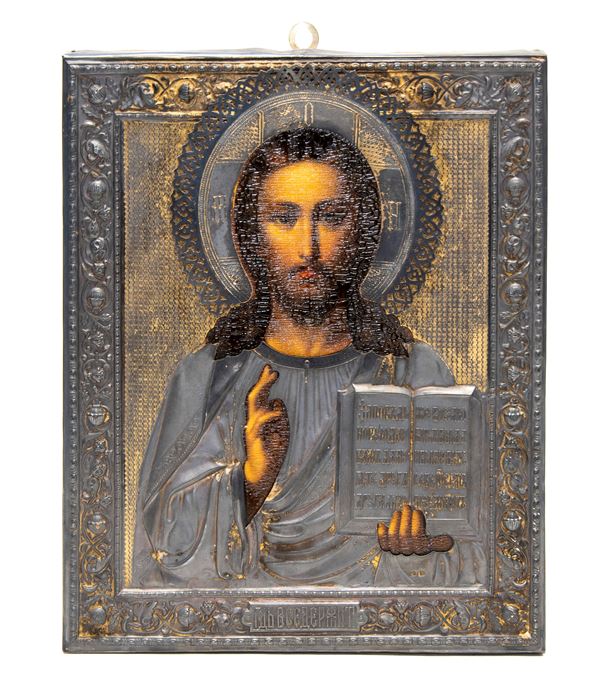ICONA RUSSA CRISTO PANTOCRATOR