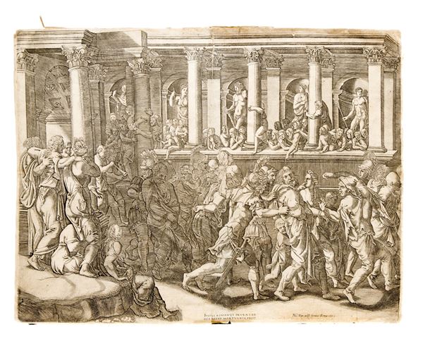 INCIONE DI GIORGIO GHISI DETTO IL MANTOVANO  - Asta ASTA 290 - ASTA DI ARTE ANTICA E PREZIOSI - Casa d'Aste Babuino