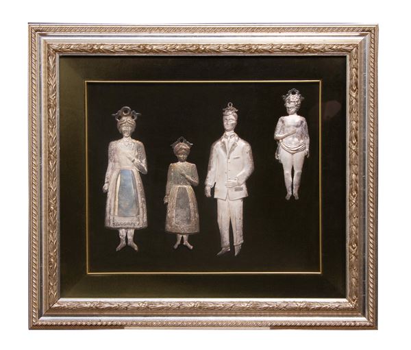 QUATTRO SILOHUETTES IN ARGENTO, INIZI XX SECOLO  - Asta ASTA 290 - ASTA DI ARTE ANTICA E PREZIOSI - Casa d'Aste Babuino
