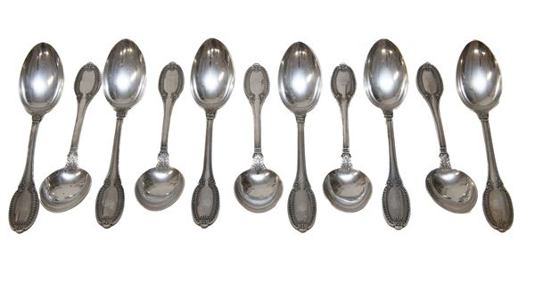 UNDICI CUCCHIAINI IN ARGENTO, BOLOGNA 1944/1968  - Asta ASTA 290 - ASTA DI ARTE ANTICA E PREZIOSI - Casa d'Aste Babuino