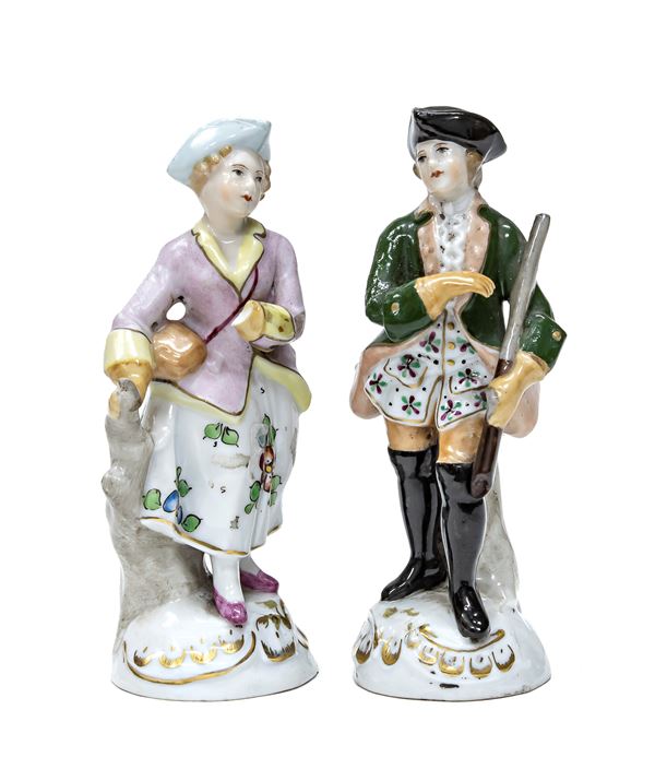 COPPIA DI FIGURINI IN PORCELLANA DI SAX  - Asta ASTA 290 - ASTA DI ARTE ANTICA E PREZIOSI - Casa d'Aste Babuino