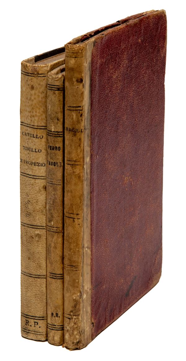 TRE VOLUMETTI ERUDIZIONE  - Asta ASTA 290 - ASTA DI ARTE ANTICA E PREZIOSI - Casa d'Aste Babuino
