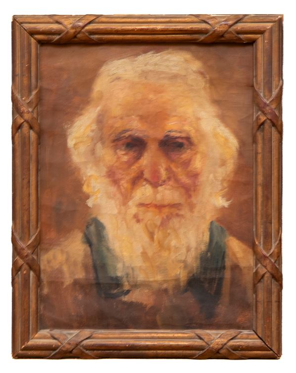 DIPINTO VOLTO DI ANZIANO