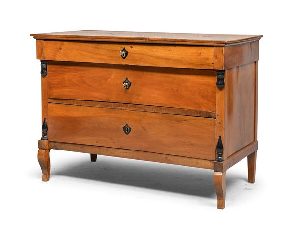 COMMODE IN CILIEGIO, META' XIX SECOLO