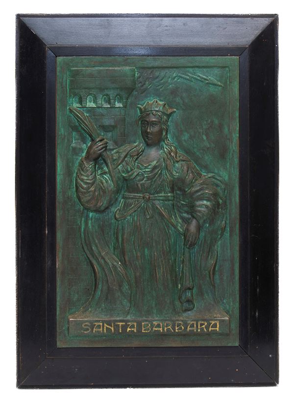BASSORILIEVO SANTA BARBARA DEL NOVECENTO