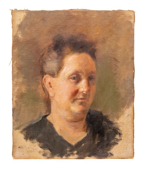 DIPINTO VOLTO DI DONNA DI PITTORE NAPOLETANO