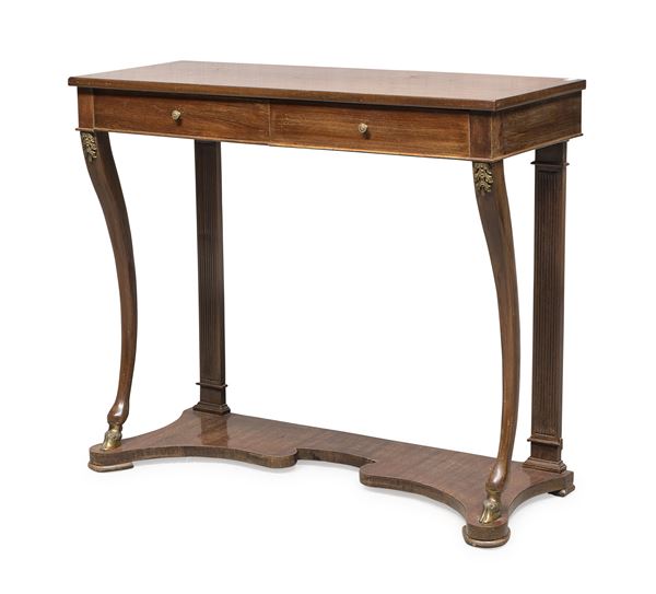 CONSOLE IN MOGANO, XIX SECOLO