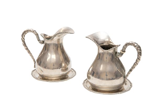 COPPIA DI BROCCHE IN ARGENTO, PUNZONE BRESCIA 1944/1968