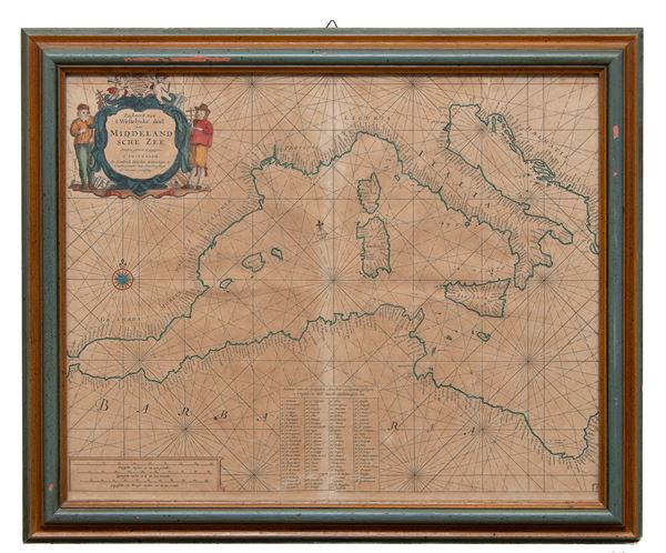 INCISIONE MEDITERRANEO DI INCISORE TEDESCO