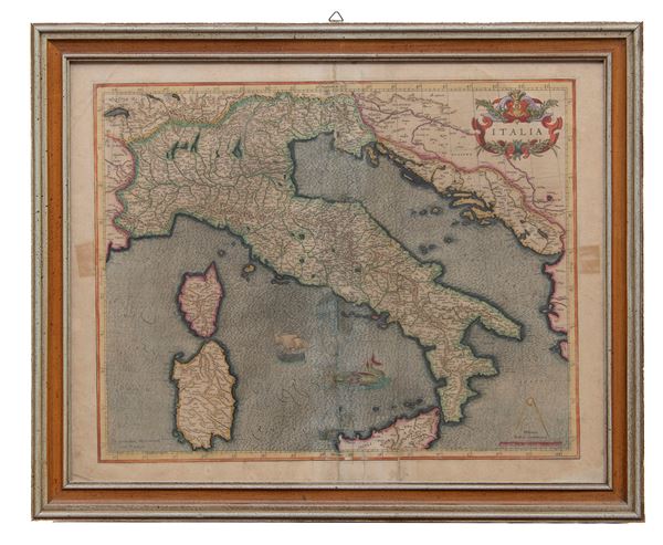 INCISIONE ITALIA GEOGRAFICA