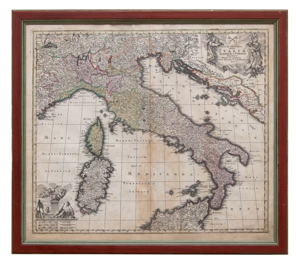 INCISIONE ITALIA DI MATTHAUS SEUTTER
