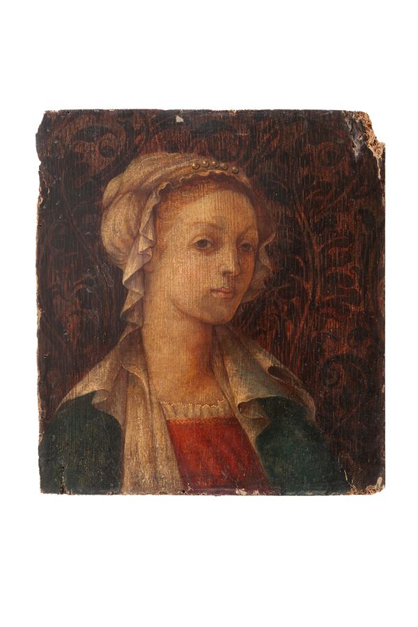 TAVOLA VERGINE DI PITTORE TOSCANO DEL XVI SECOLO