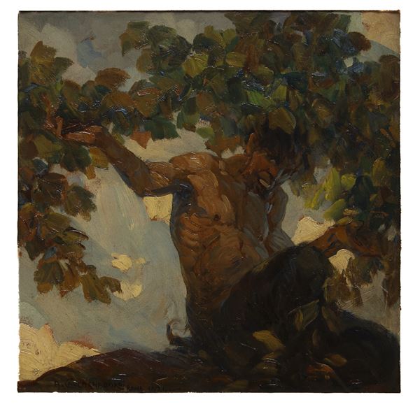 DIPINTO IL FAUNO DI ANTONINO CALCAGNADORO